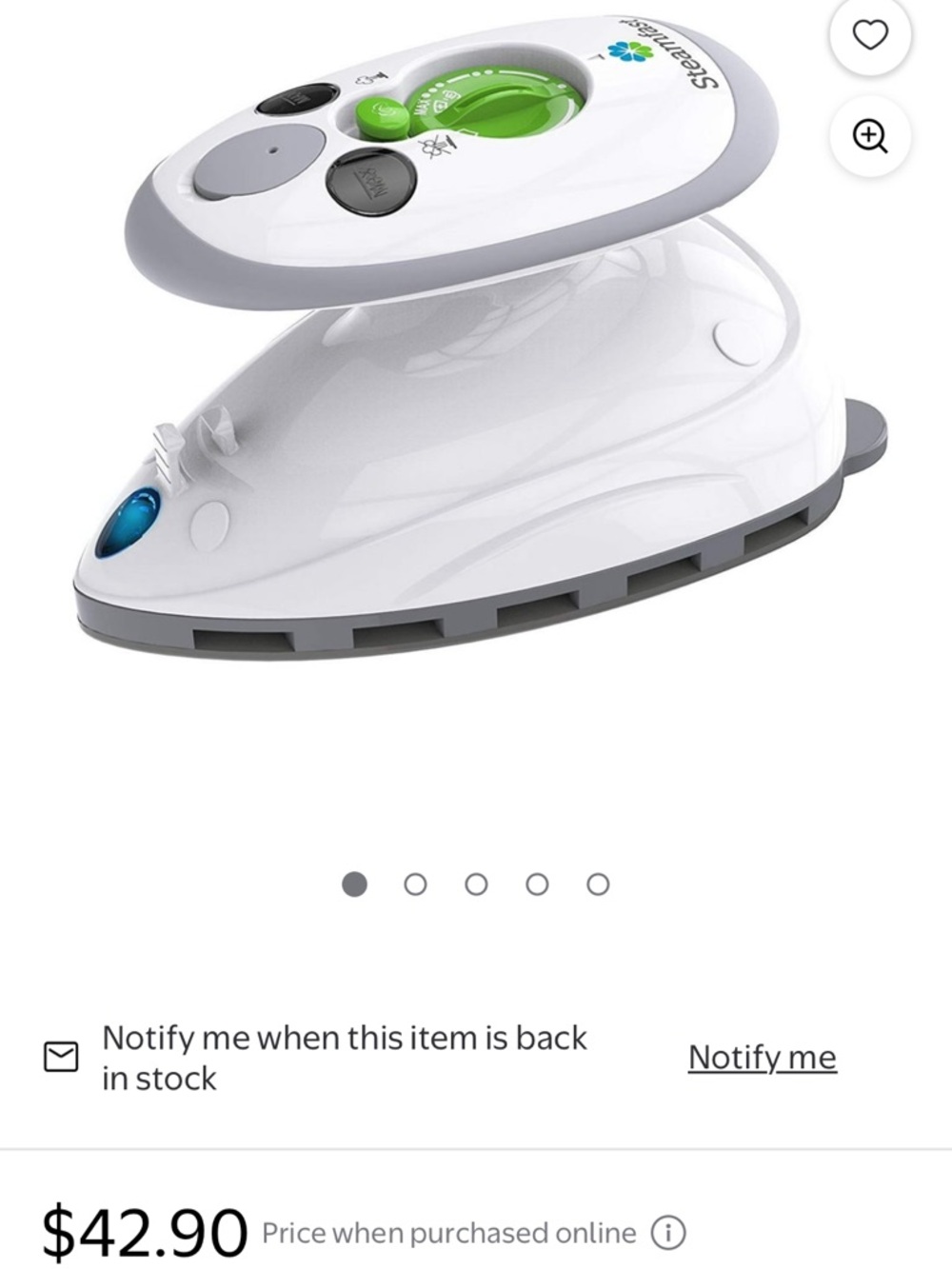 Travel Steam Iron with cute iron board